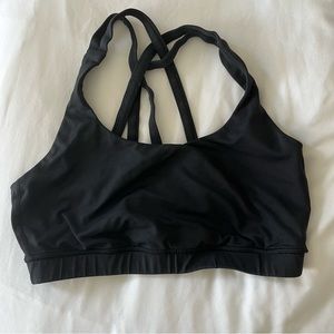 Black lululemon energy bra